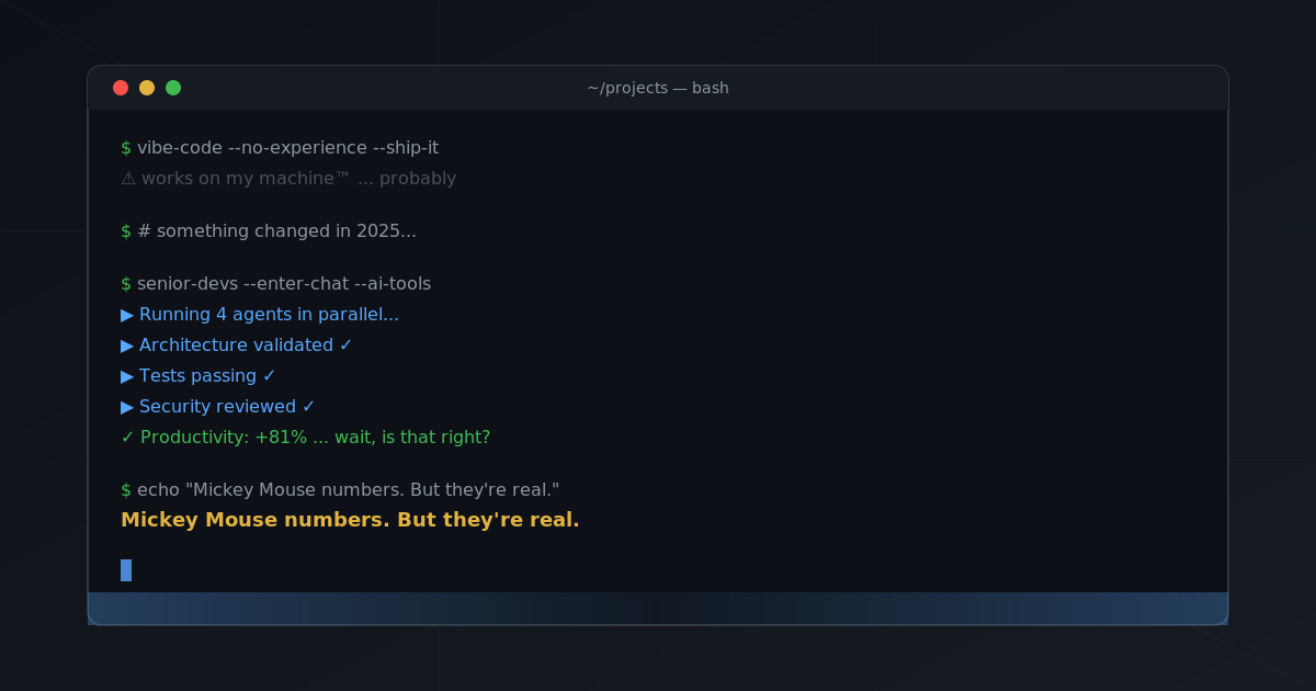 Senior Devs Have Entered the Chat